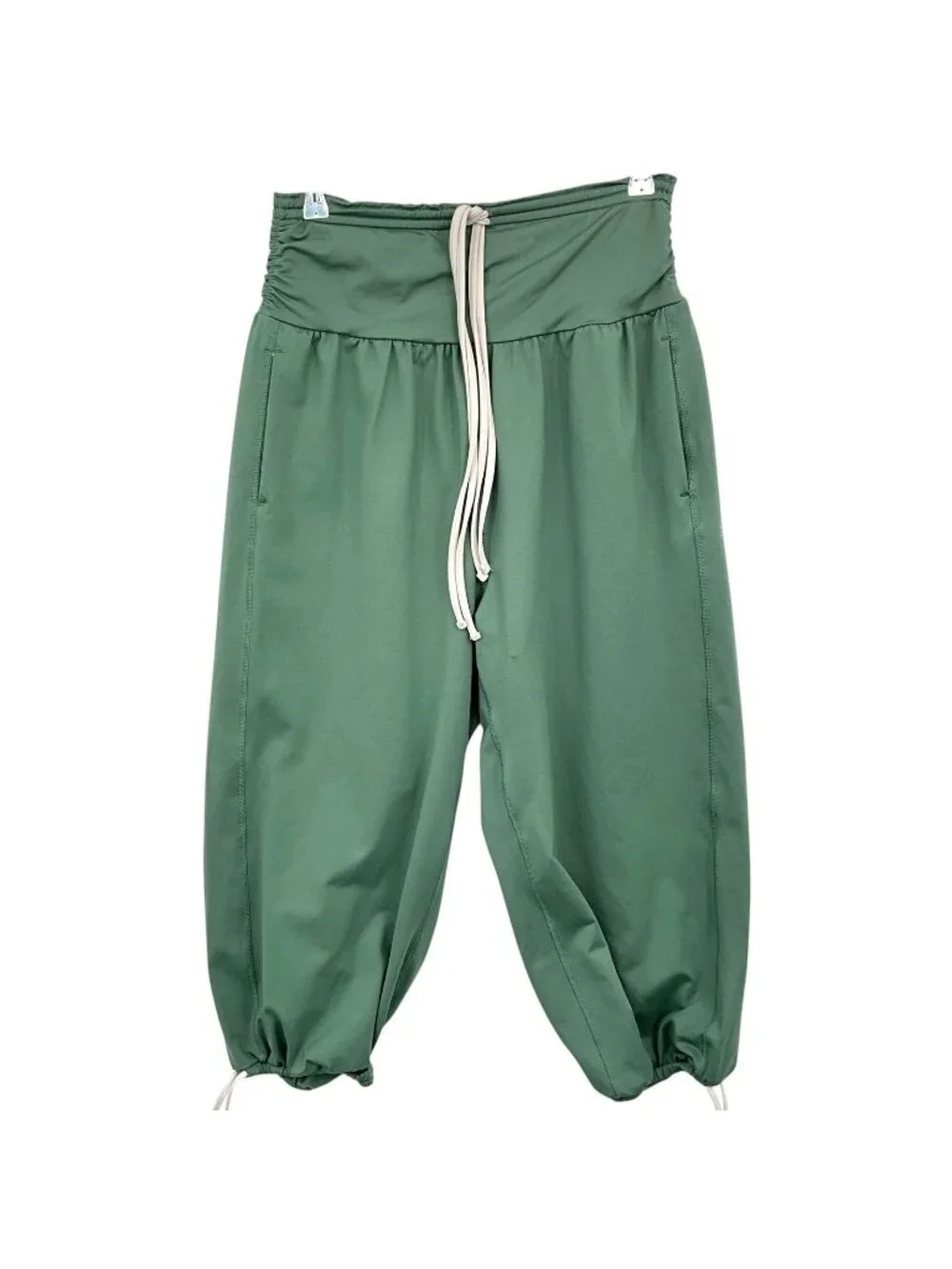 FP Movement Take It Easy Jogger Pants Womens Medium Green High Rise Relaxed
